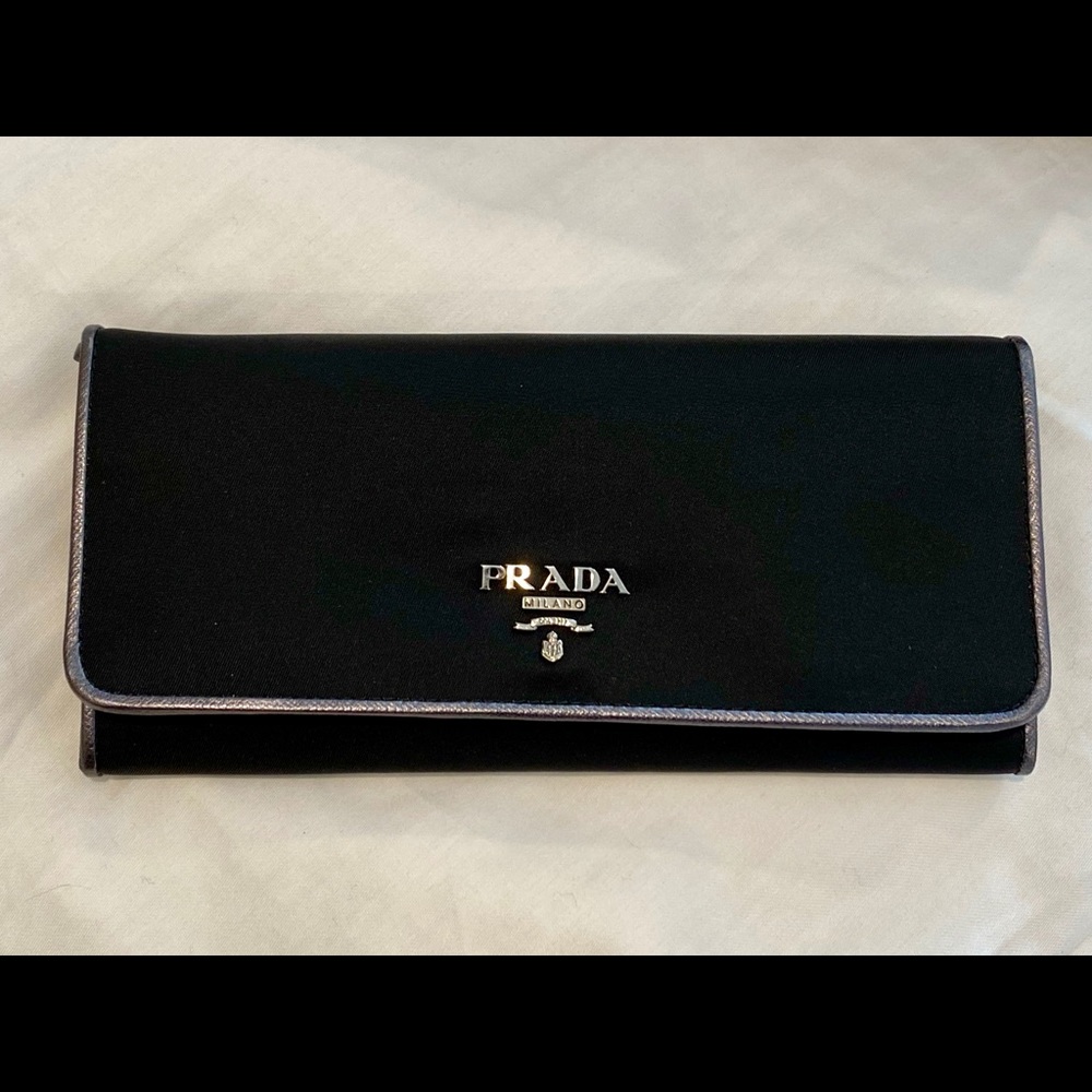Prada Tessuto Saffiano Wallet